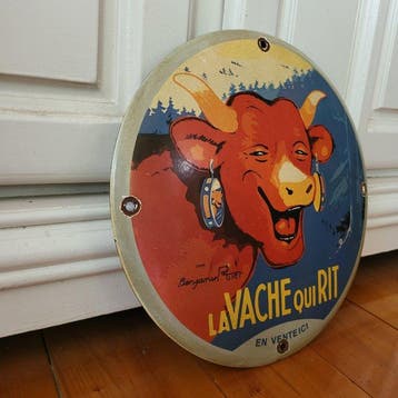 LaVach quiRit - Emaille bord van LaVache quiRit (cheese