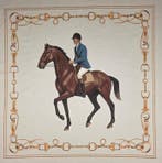 Decoratief paardentapijt Chevalier van katoen - 140x140cm, Antiek en Kunst