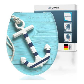 SCHÜTTE Anchor wc-bril softclose duroplast, afneembaar, t.., Ophalen of Verzenden, Nieuw