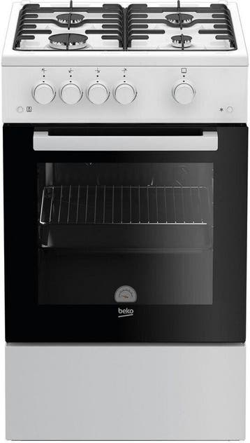 Beko FSG52010FW - Gasfornuis - 50 cm breed - Energieklasse A, Ophalen of Verzenden, Nieuw