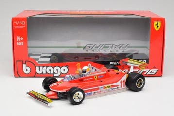 Bburago 1:18 - Model coupé - Lot 2pcs Burago Ferrari 312 T4, Nieuw