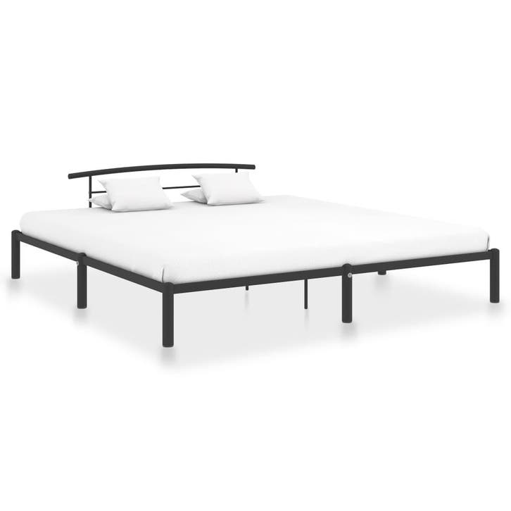 vidaXL Bedframe metaal zwart 180x200 cm, Huis en Inrichting, Slaapkamer | Bedden, Nieuw, Verzenden