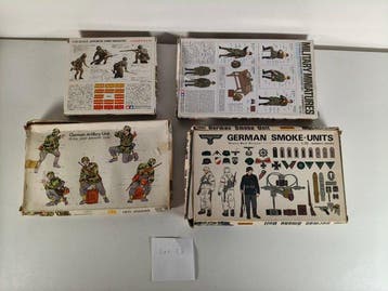 Maquette - Tamiya & Esci – Lot de 4 kits militaires 1:35 –, Nieuw