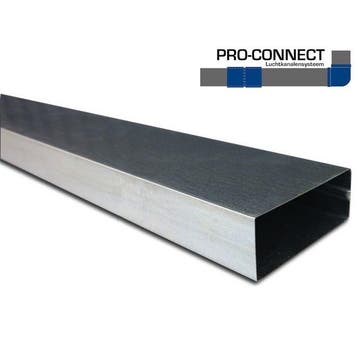 Rechthoekig kanaal 220 x 55mm - Staal - L=1500mm [Pro-C], Verzenden, Nieuw