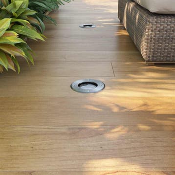 vidaXL LED-Grondspots buiten 3 stuks rond, Verzenden, Nieuw