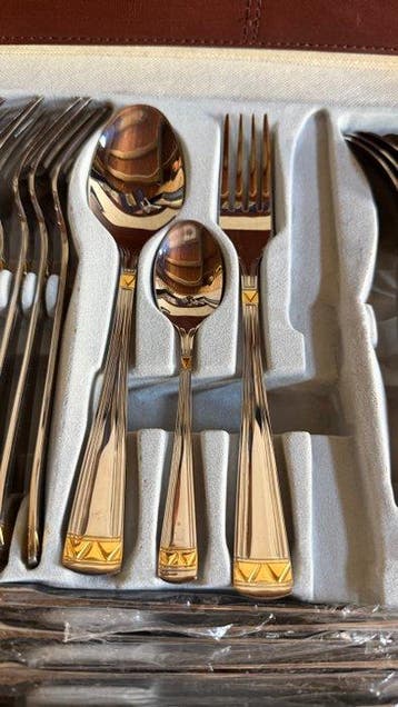 Solingen - Bestekset (72) - ERIKA - goud 24 kt - roestvrij