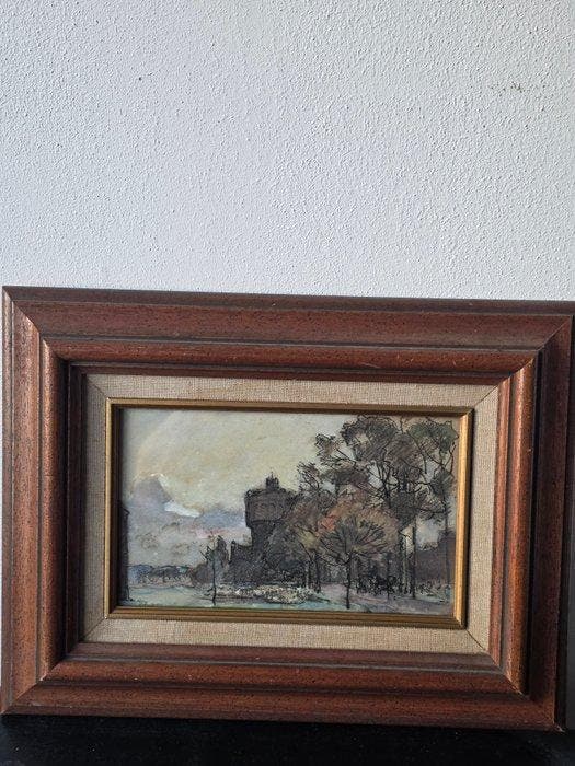 Willem de Zwart (1862-1931) - Watertoren Scheveningen, Antiek en Kunst, Kunst | Schilderijen | Klassiek
