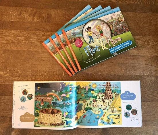 Flint & Flore ontdekken de bijbel 9789492092120 Ivo Solinger, Boeken, Kinderboeken | Jeugd | 10 tot 12 jaar, Zo goed als nieuw