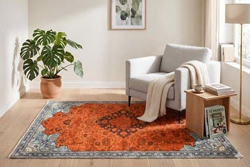 Vintage Usak - Tapis - 205 cm - 110 cm - avec certificat, Maison & Meubles