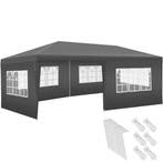 tectake Paviljoen Novara met 5 zijpanelen, waterdicht, 6x3m, Verzenden, Nieuw