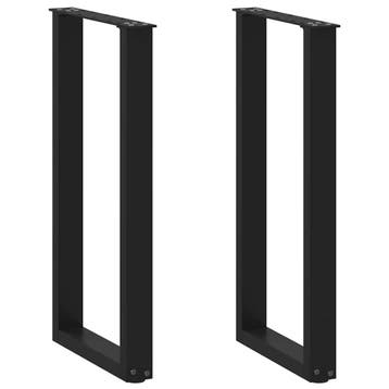 vidaXL Console tafelpoten 2 st U-vormig 28x(72-73) cm staal, Verzenden