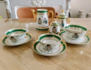 Porcelaine de Limoges - Koffie- en theeservies (9) -