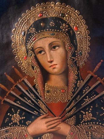 Peruvian Vicereganal Cuzco Painting (XX) - Our Lady of