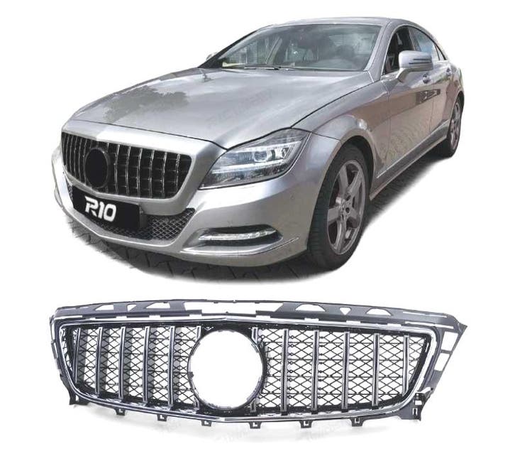 CALANDRE MERCEDES CLS C218 11-14 NOIR CHROMÉ, Autos : Pièces & Accessoires, Carrosserie & Tôlerie, Envoi