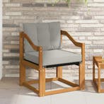 vidaXL Buitensofa Massief Acacia Hout Natuurlijk en Licht, Verzenden, Nieuw