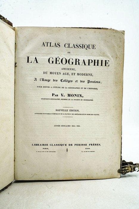V. Monin - Atlas classique de la géographie ancienne, du, Antiquités & Art, Antiquités | Livres & Manuscrits