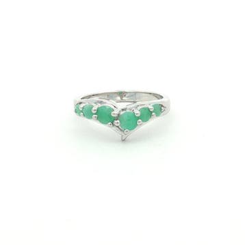 Zonder minimumprijs - 2-delige sieradenset Zilver - 1.65ct., Handtassen en Accessoires