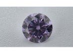 Veiling - Moissanite briljant 1 crt Light Royal Purple ( GRA