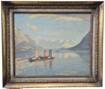 David Murray (1849–1933), Toegeschreven aan - Segelboote auf