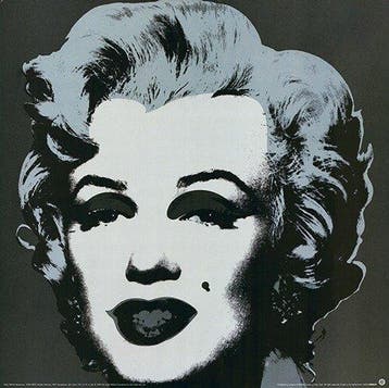 Andy Warhol (after) - Marilyn Monroe (black) XXL