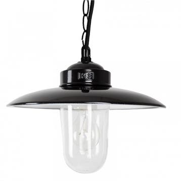 Industriële lampen Hanglamp Solingen Zwart Aan Ketting, Maison & Meubles, Verzenden