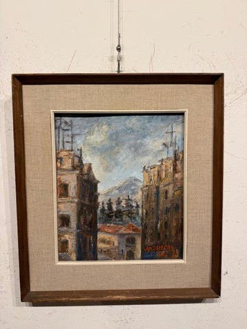Elio Andreoni (XX) - Finestra su Varese, Antiquités & Art