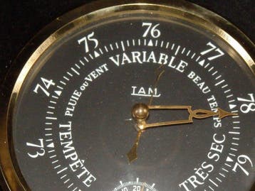 Fraaie vintage Barometer - Merk TAM Marine barometer -