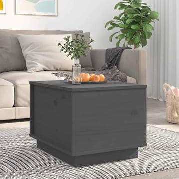 vidaXL Salontafel 40x50x35 cm massief grenenhout grijs, Huis en Inrichting, Verzenden, Nieuw