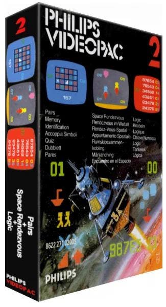 Philips Videopac 2 - Pairs / Space Rendezvous / Logic [Hard, Verzenden
