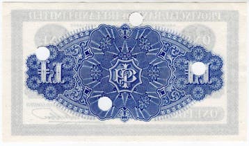 Ierland. - 1 Pound - 1926 - Printing Remnants (Zonder