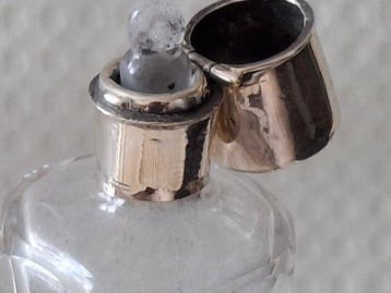 Parfumfles - Antieke Gave Kristallen Parfum flacon met gaaf