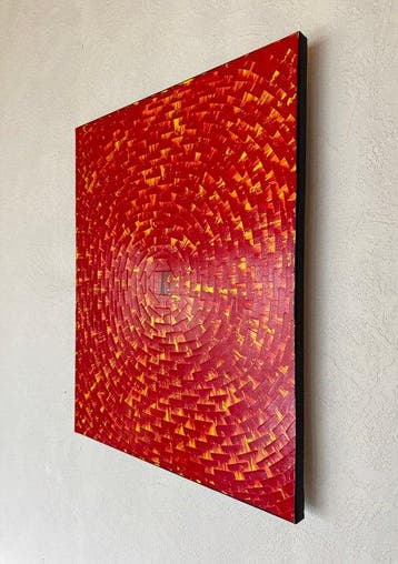 Aykaz Arzumanyan - Rose - 1125 - Abstraction géométrique