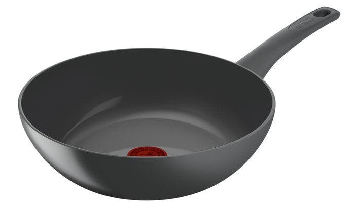 2dekans | Tefal Renew Black ON Keramische Wokpan – Ø 28 cm –, Maison & Meubles, Cuisine | Casseroles & Poêles, Enlèvement ou Envoi