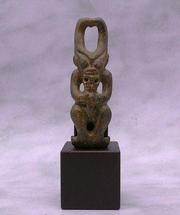 sculptuur, Hongshan Cultuur Alien Taïno achtige Gehoornde