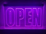 OPEN neon bord lamp LED verlichting reclame lichtbak #8 *ROZ, Verzenden, Nieuw
