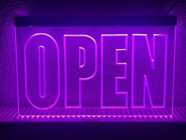 OPEN neon bord lamp LED verlichting reclame lichtbak #8 *ROZ, Huis en Inrichting, Lampen | Overige, Nieuw, Verzenden