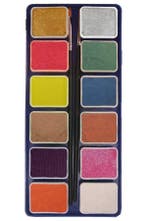PXP Palet Metallic Colours 12 X 6gr With 2 Brushes ( Liner S, Verzenden, Nieuw