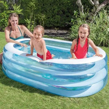 Intex 57482NP ovaal kinderbad zwembad Walvis, 163×107×46cm, Ophalen of Verzenden, Nieuw