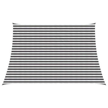 vidaXL Zonneschaduwzeil Rechthoekig 4/5 x 3 m HDPE Antraciet, Tuin en Terras, Verzenden, Nieuw