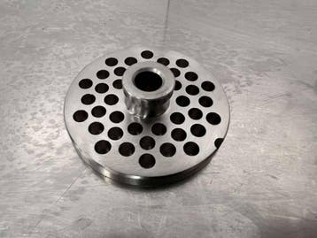 Plaque en acier inoxydable pour hachoir taille 10/12 6 mm, Verzenden