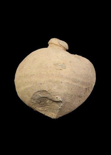 Byzantijns Keramiek Handgranaat met cirkelvormige ontwerpen