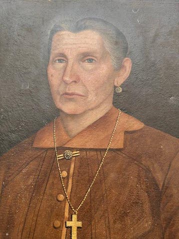 Europese school (XIX) - Ritratto di nobildonna siciliana
