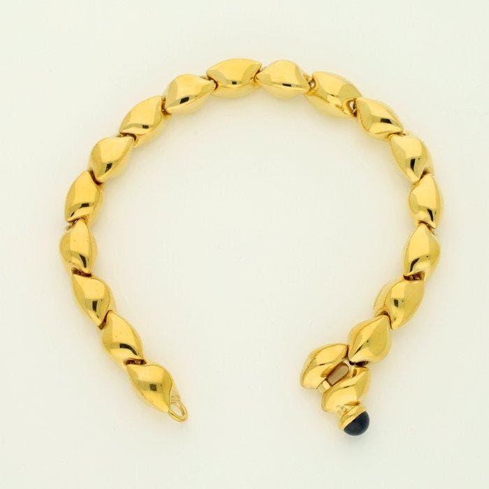 Chiampesan - Armband - 18 karaat Geel goud - Saffier, Bijoux, Sacs & Beauté, Bracelets