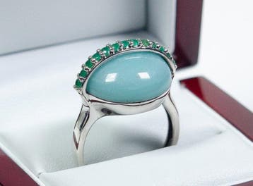 Sans prix de réserve - Bague - Argent 925 - 0,50 ct, Nieuw