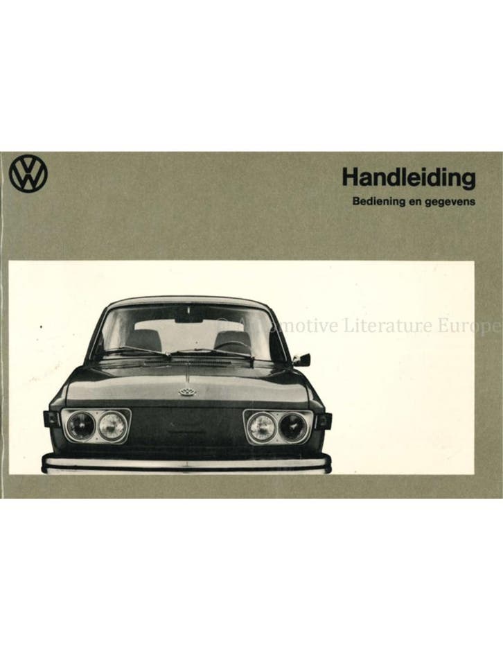 1973 VOLKSWAGEN 412 | 412S INSTRUCTIEBOEK NEDERLANDS, Auto diversen, Handleidingen en Instructieboekjes