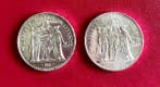 Frankrijk. 10 Francs 1965 et 1969 Hercule (lot de 2 monnaies