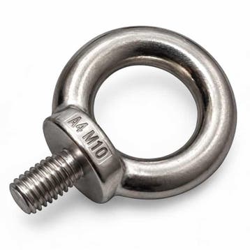 Rvs Oogbouten M10 Din 580, Verzenden, Nieuw