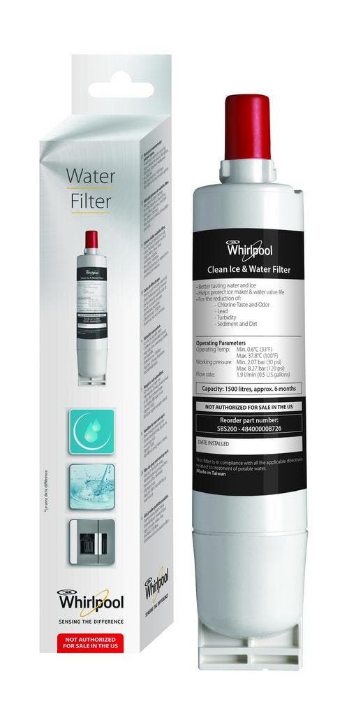 Whirlpool Waterfilter SBS200 / SBS002 / 484000008726, Elektronische apparatuur, Koelkasten en IJskasten, Verzenden