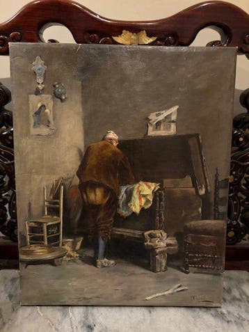 Vincenzo Caprile (1856 - 1936) - Uomo di Schiena