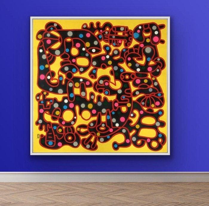 Frantisek Florian - OKIN-WO XL, Antiek en Kunst, Kunst | Schilderijen | Modern